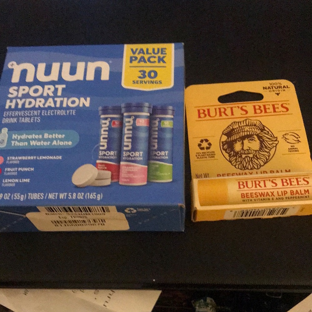 Nuun Sport Hydration and Burt's Bees Lip Balm Set